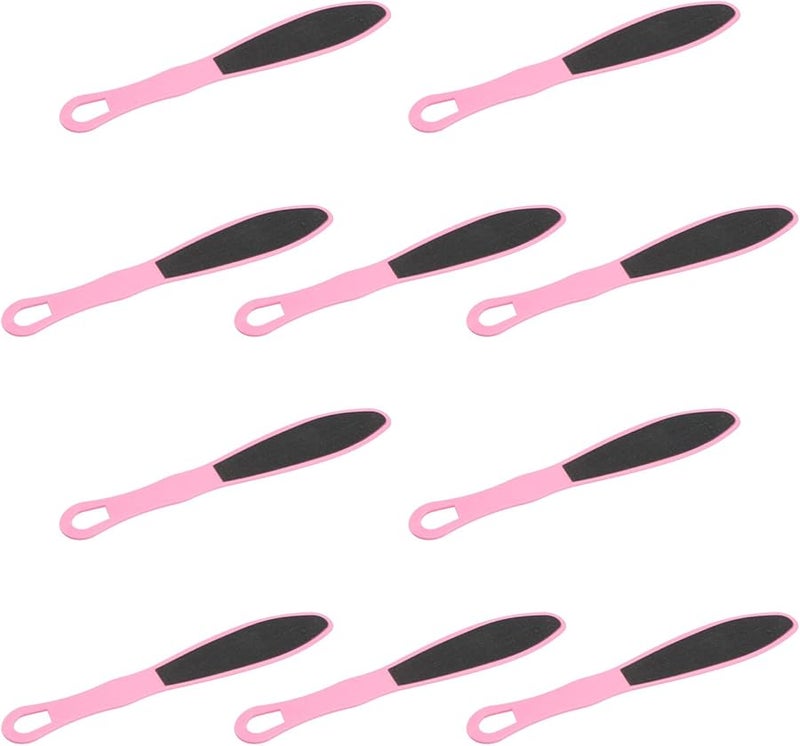 10PCS Double Sided Foot File Callus Remover Portable Exfoliating Tool Random Color - Image 1