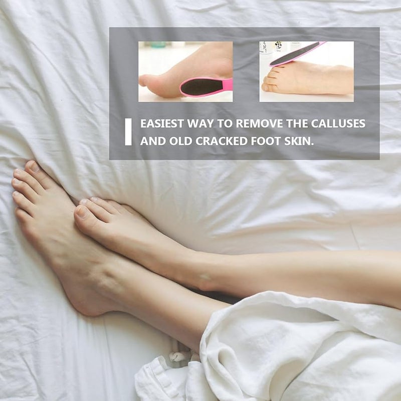 10PCS Double Sided Foot File Callus Remover Portable Exfoliating Tool Random Color - Image 5