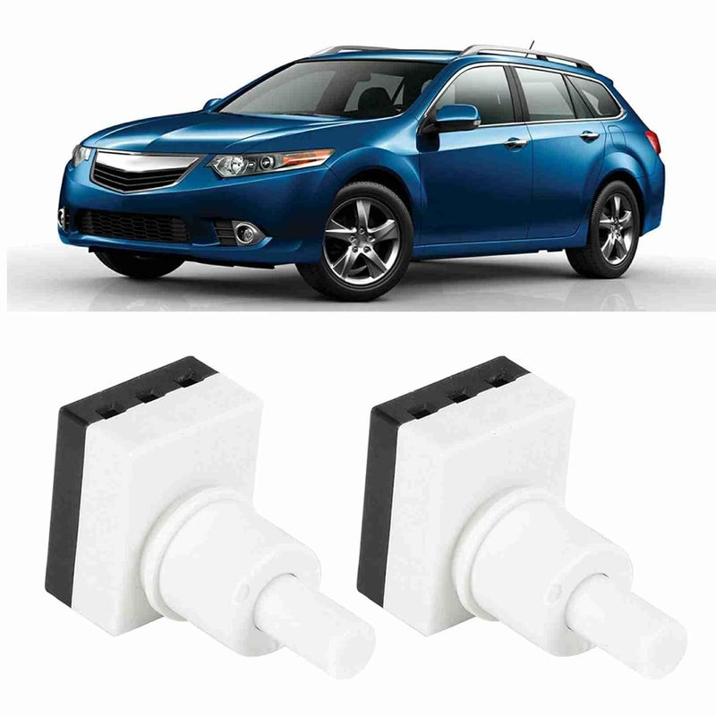 Aramox Dome Light Switch Kit 34404-SDA-A21 2Pcs Interior Bulb Switch Fit for TSX Ridgeline Push Button Mechanical Toggle Manual White - Image 2