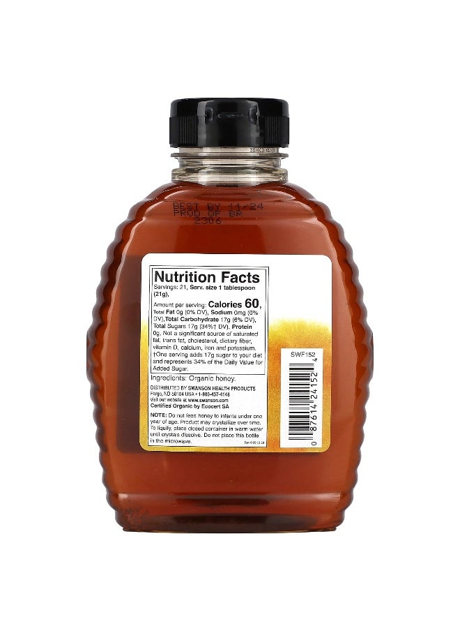 SWANSON Swanson, Certified Organic Wildflower Honey, 16 oz (454 g)  - Image 2