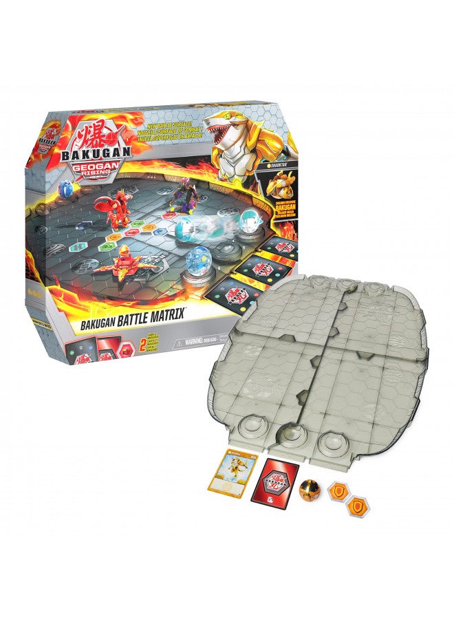 BAKUGAN مصفوفة معركة باكوجان، لوحة لعبة فاخرة مع سمكة قرش ذهبية حصرية، ألعاب أطفال للأولاد من عمر 6 سنوات وما فوق - Image 1