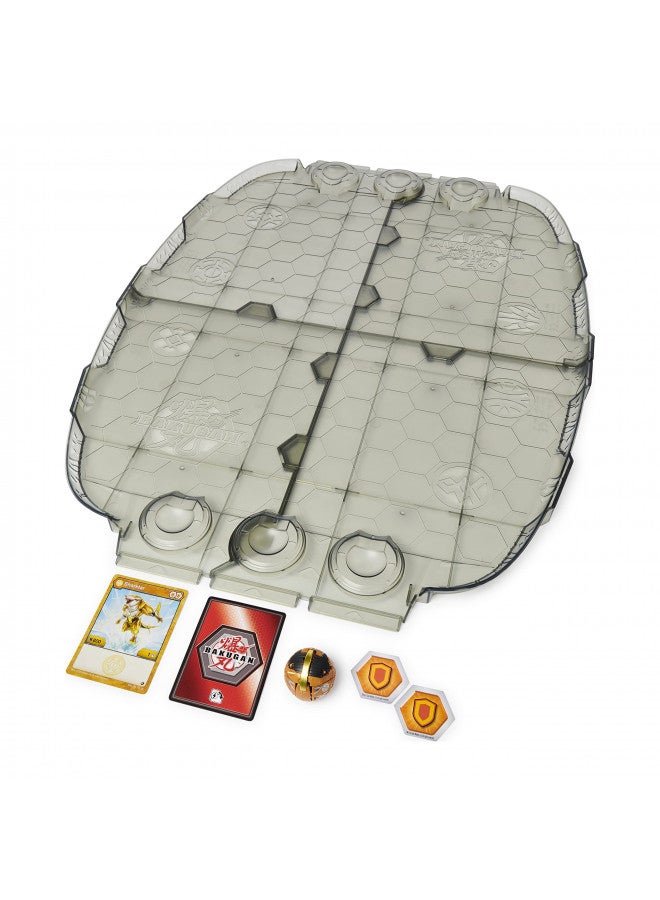 BAKUGAN مصفوفة معركة باكوجان، لوحة لعبة فاخرة مع سمكة قرش ذهبية حصرية، ألعاب أطفال للأولاد من عمر 6 سنوات وما فوق - Image 2