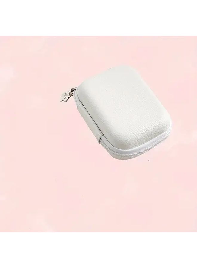 White Protective Storage Bag For Blood Glucose Meter And Travel Accessories - Image 5