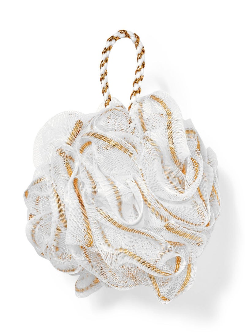 Bath & Body Works Gold Lurex Loofah Bath Sponge 