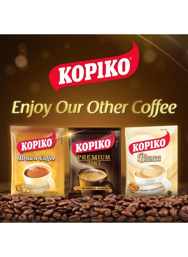 KOPIKO Premium 3 in 1 Instant Coffee Mix – Authentic Indonesian Volcanic Coffee, Strong Yet Smooth, Pre-Mixed with Creamer & Sugar (21.2 OZ in 30 Coffee Sachets) - Image 5