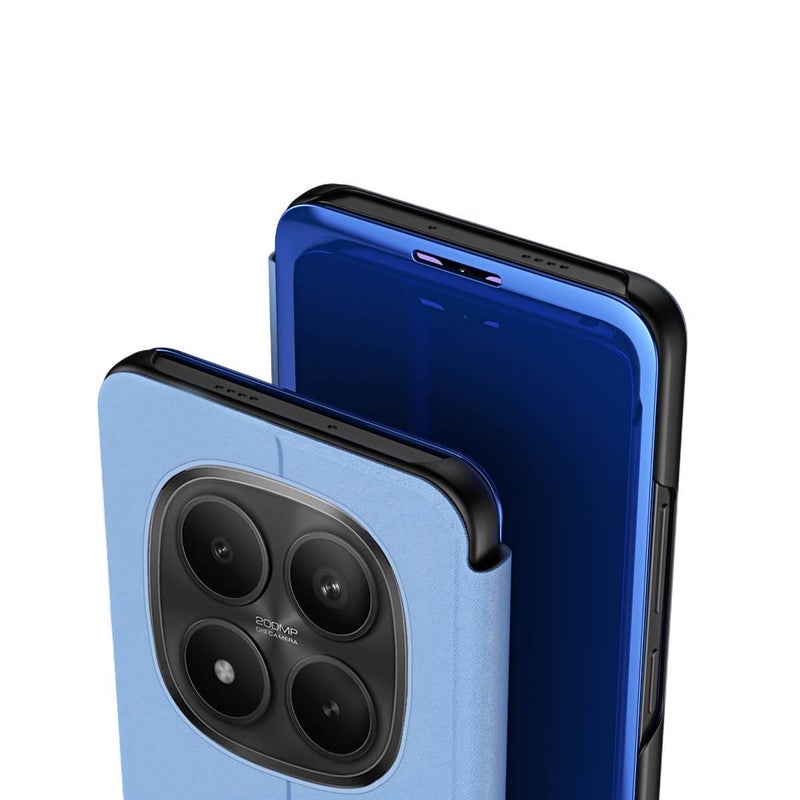 MS غطاء واقي بTPU لـ Redmi Note 15 مع حماية من السقوط وحامل قائم مع مقاوم للصدمات مع مغناطيس قوي مع سطح مرآة باللون أبيض مغناطيسي بوظيفة حامل مع مرآة من مادة TPU باللون الأبيض باللون. - Image 5