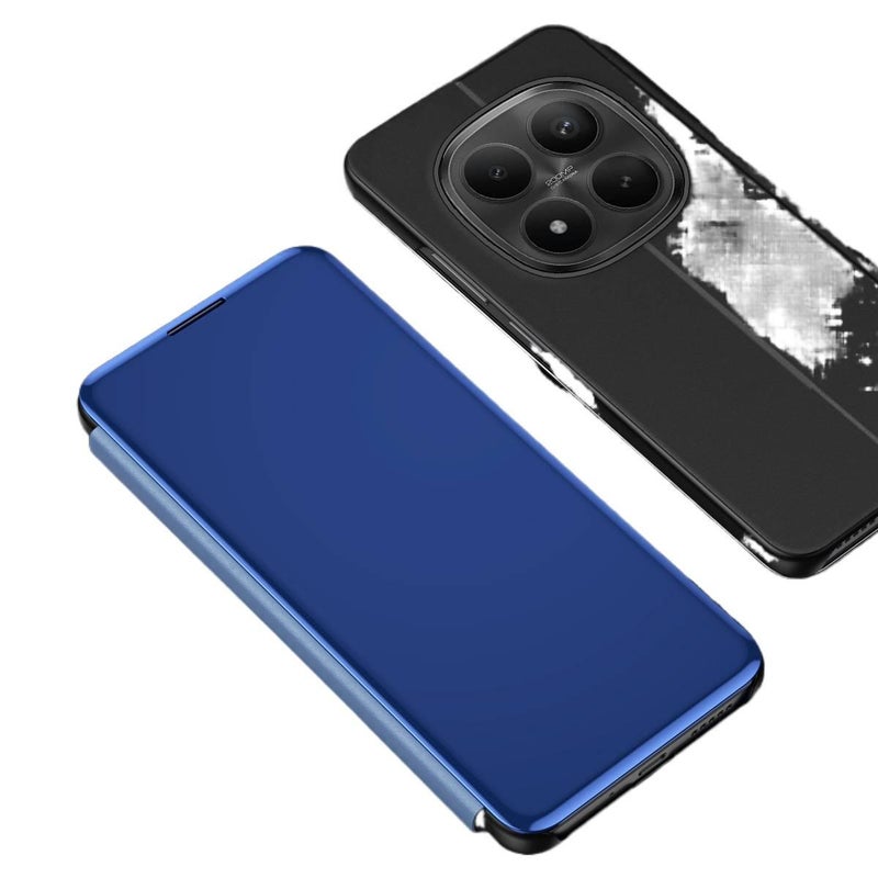 MS غطاء واقي بTPU لـ Redmi Note 15 مع حماية من السقوط وحامل قائم مع مقاوم للصدمات مع مغناطيس قوي مع سطح مرآة باللون أبيض مغناطيسي بوظيفة حامل مع مرآة من مادة TPU باللون الأبيض باللون. - Image 4