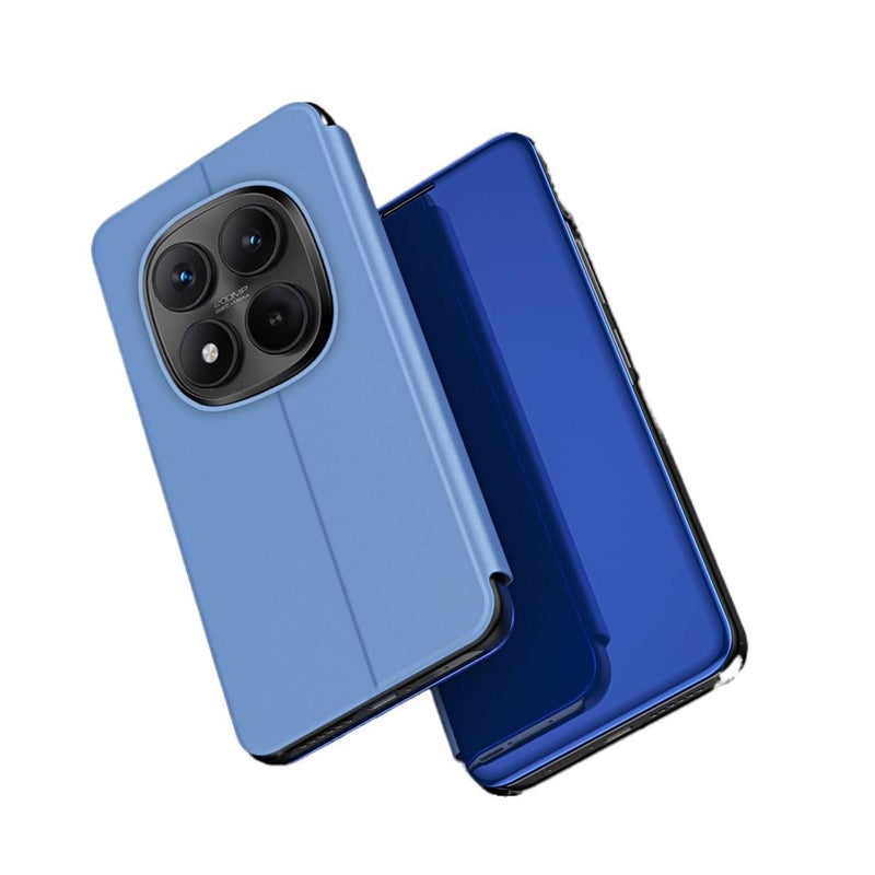MS غطاء واقي بTPU لـ Redmi Note 15 مع حماية من السقوط وحامل قائم مع مقاوم للصدمات مع مغناطيس قوي مع سطح مرآة باللون أبيض مغناطيسي بوظيفة حامل مع مرآة من مادة TPU باللون الأبيض باللون. - Image 3