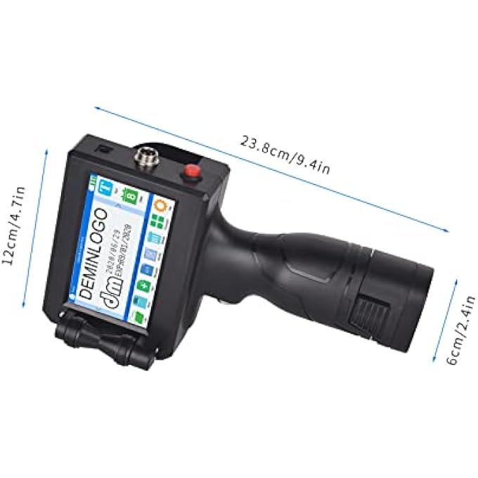 HANDHELD PRINTER PORTABLE INKJET PRINTER HIGH DEFINITION INKJET CODE PRINTER WITH 4.3 INCH LED TOUCHSCREEN QUICK-DRYING INK CARTRIDGE FOR LABEL/PRODUCTION DATE/BARCODE/TRADEMARK/LOGO ETC - Image 3