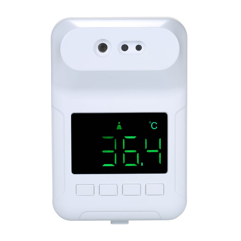 Non-Contact Digital Thermometer Voice Reading Thermometer Wall-Mounted Infrared Forehead Thermometer with LCD Display Fever Alarm Memory Function ℃/℉ - Image 1