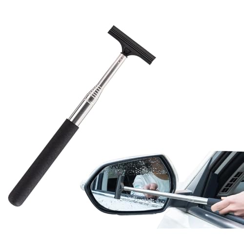 Vunpok Side Mirror SqueegeeRetractable Car Rearview Mirror WiperPortable Car Mirror Squeegee for Rainy Foggy WeatherUniversal Car Accessories - Image 1