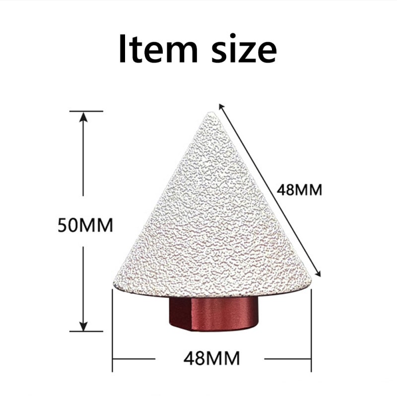 Brazed Chamfer Bit: Multicolor, Precise Brazing Process, High Compatibility - Professional Sanding Experience, Diamond Brazed Chamfer for Angle Grinders, Hand Drills, Stone, Tile, Granite Working - Image 3