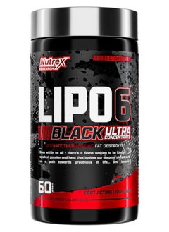 Nutrex Research Lipo-6 Black Ultra Concentrate - 60 Capsules  - Image 1