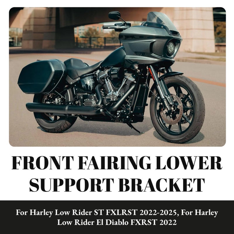 AC-MTORC ACMTORC Front Fairing Lower Support Bracket for Harley Low Rider ST FXLRST 20222025 for Low Rider El Diablo FXRST 2022 - Image 4