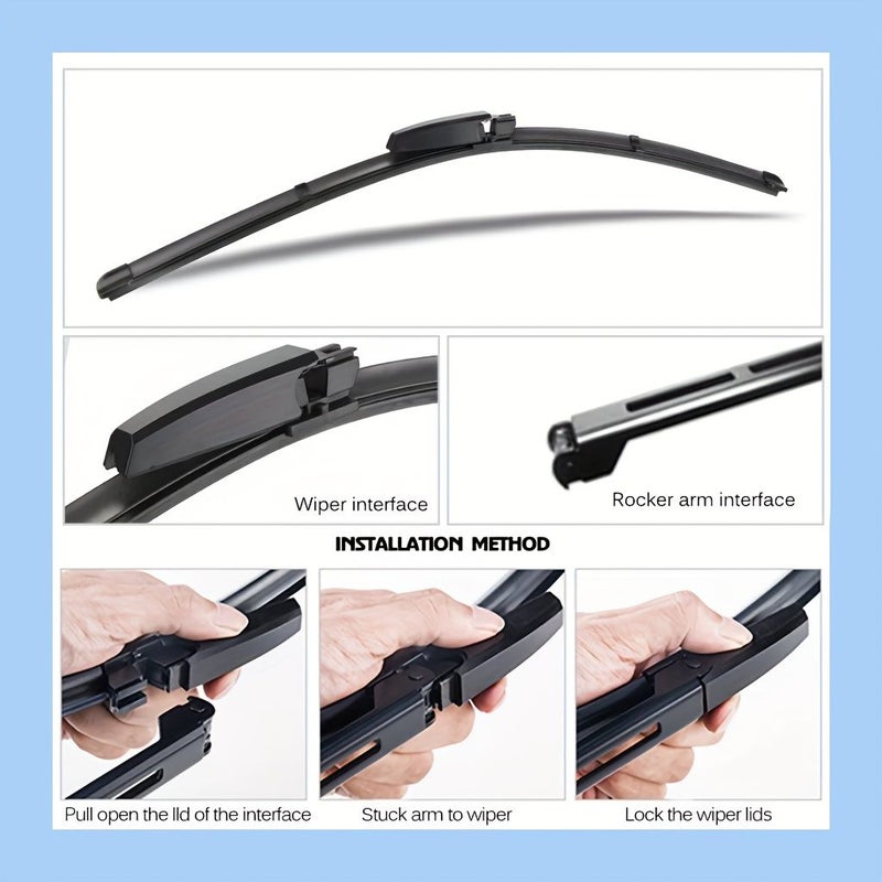 Front Windshield Wiper Blades Compatible With Mercedes Benz C Class W203 2004 2007 Original Replacement 22 Inch 22 Inch 1 Pair Model A603 - Image 4