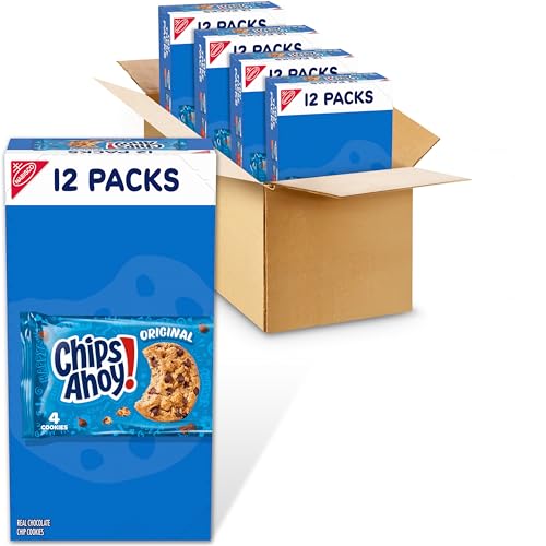 CHIPS AHOY! OriginalChocolate Chip Cookies, 48 Snack Packs (4 Boxes) - Image 1