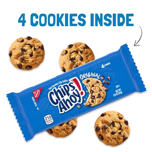 CHIPS AHOY! OriginalChocolate Chip Cookies, 48 Snack Packs (4 Boxes) - Image 3