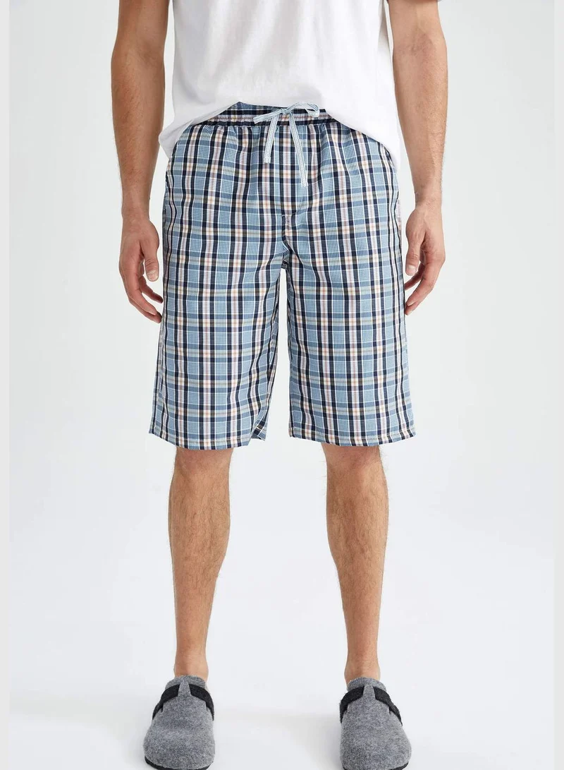 DeFacto Regular Fit Tie Waist Check Print Pyjama Bottom