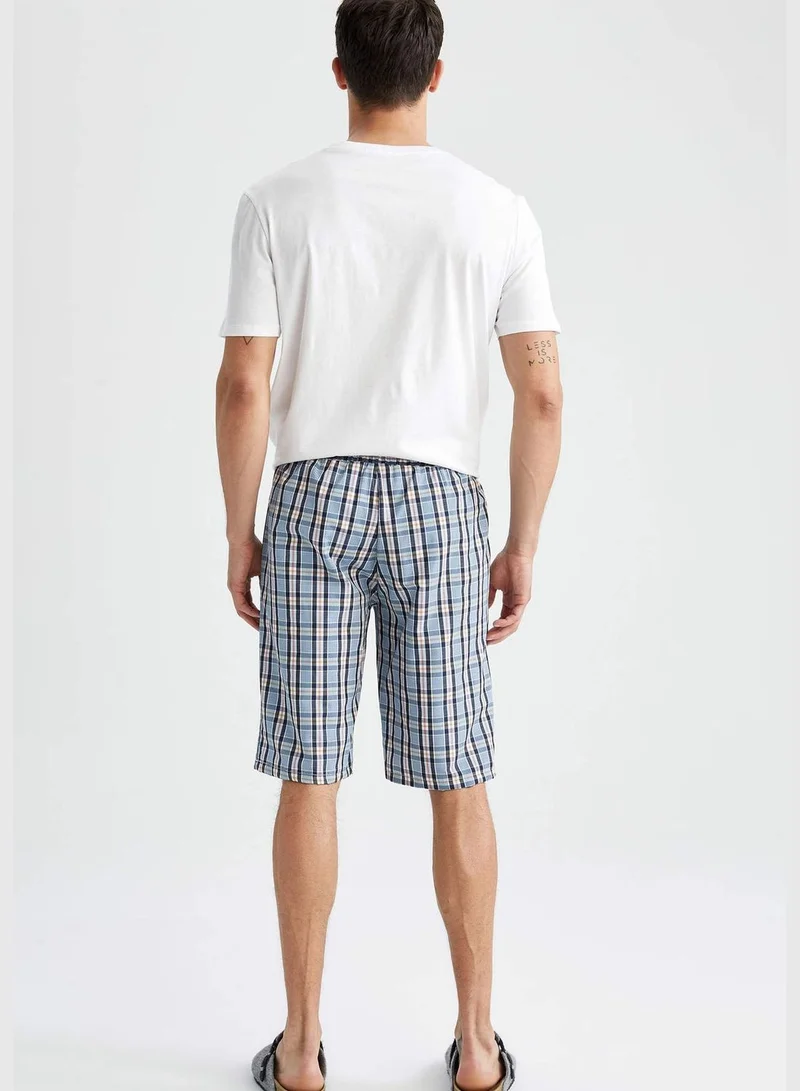 DeFacto Regular Fit Tie Waist Check Print Pyjama Bottom