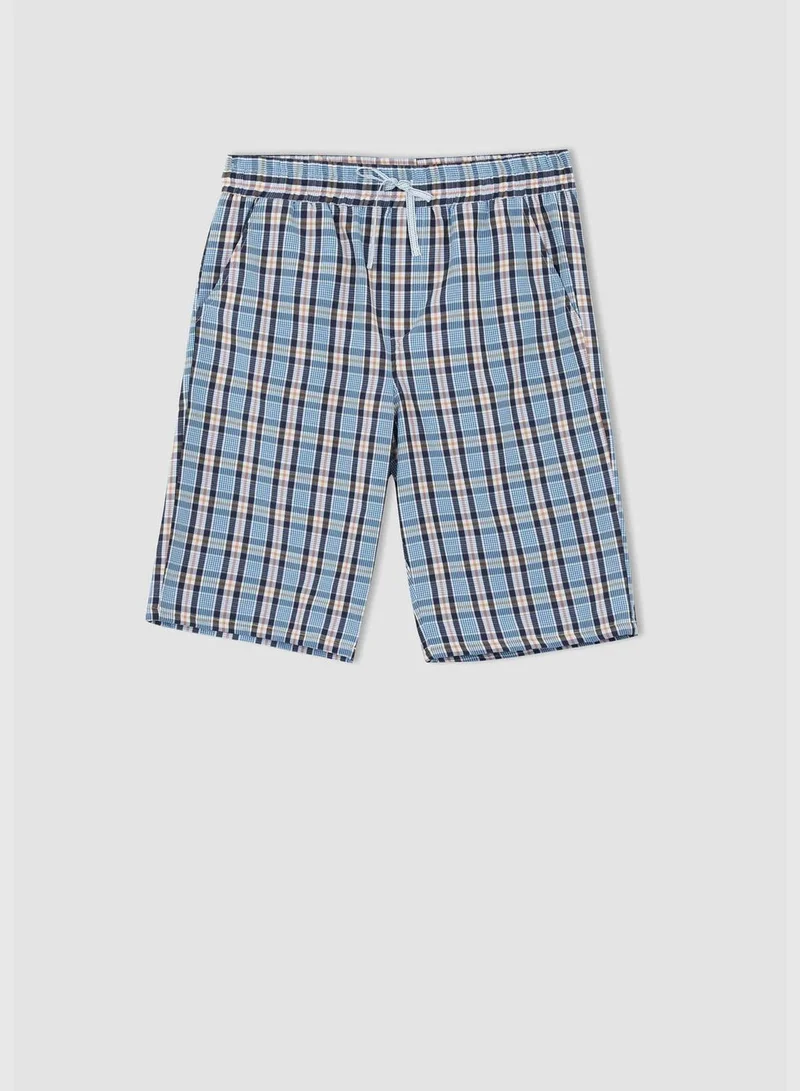 DeFacto Regular Fit Tie Waist Check Print Pyjama Bottom