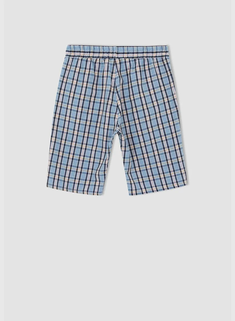 DeFacto Regular Fit Tie Waist Check Print Pyjama Bottom