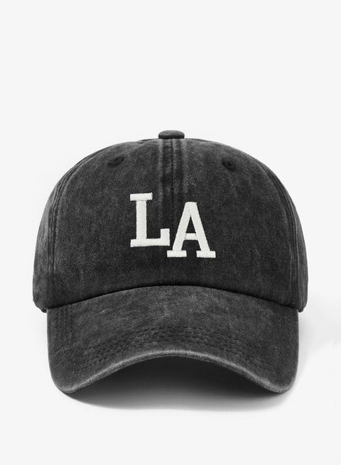 Grey Embroidered Baseball Cap