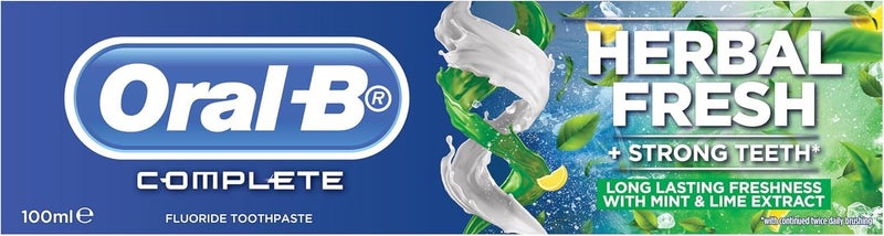 Procter & Gamble Oral-B 123 Toothpaste, Fresh Mint, 100ml - Image 1
