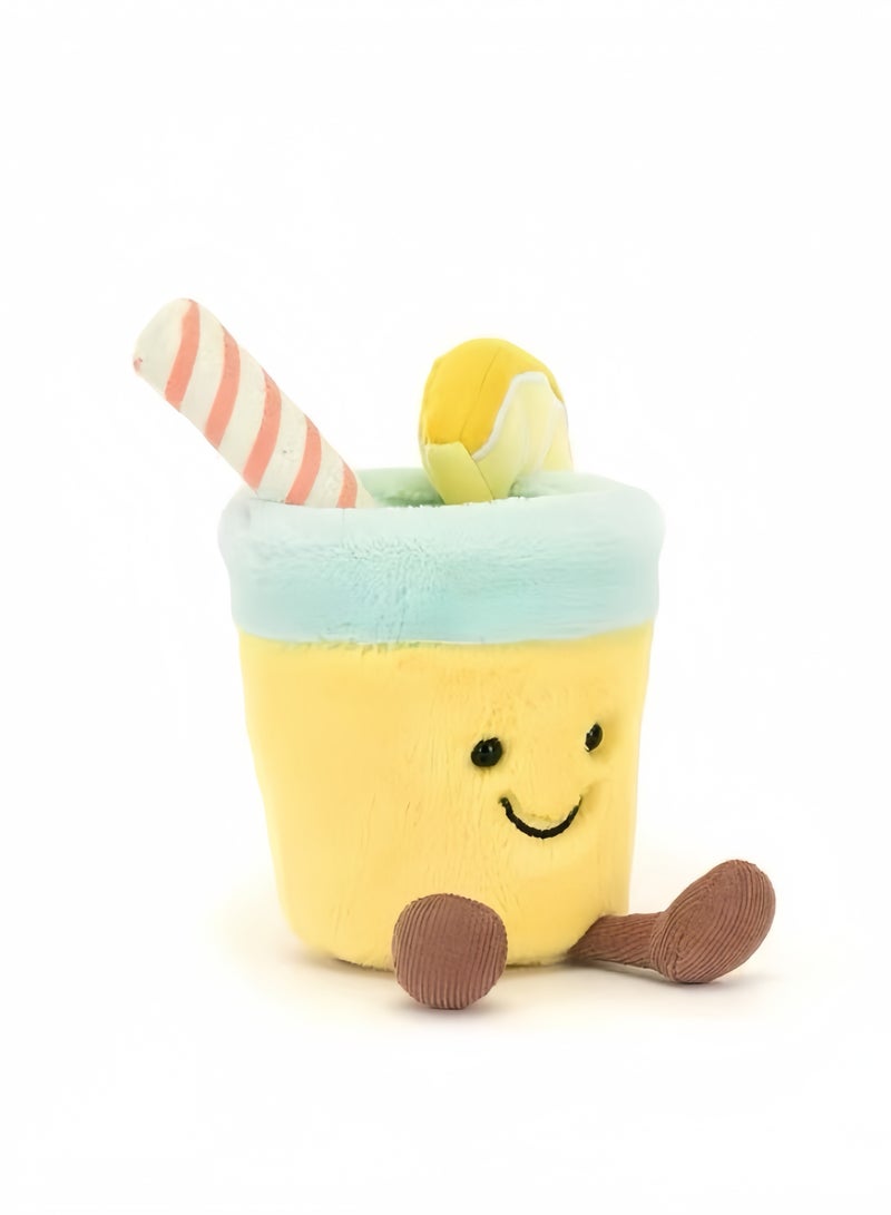 جيليكات دمية بلاستيكية على شكل ليمون صودا من جيلليكات بوجه مبتسم، هدية رائعة جداً - Image 1