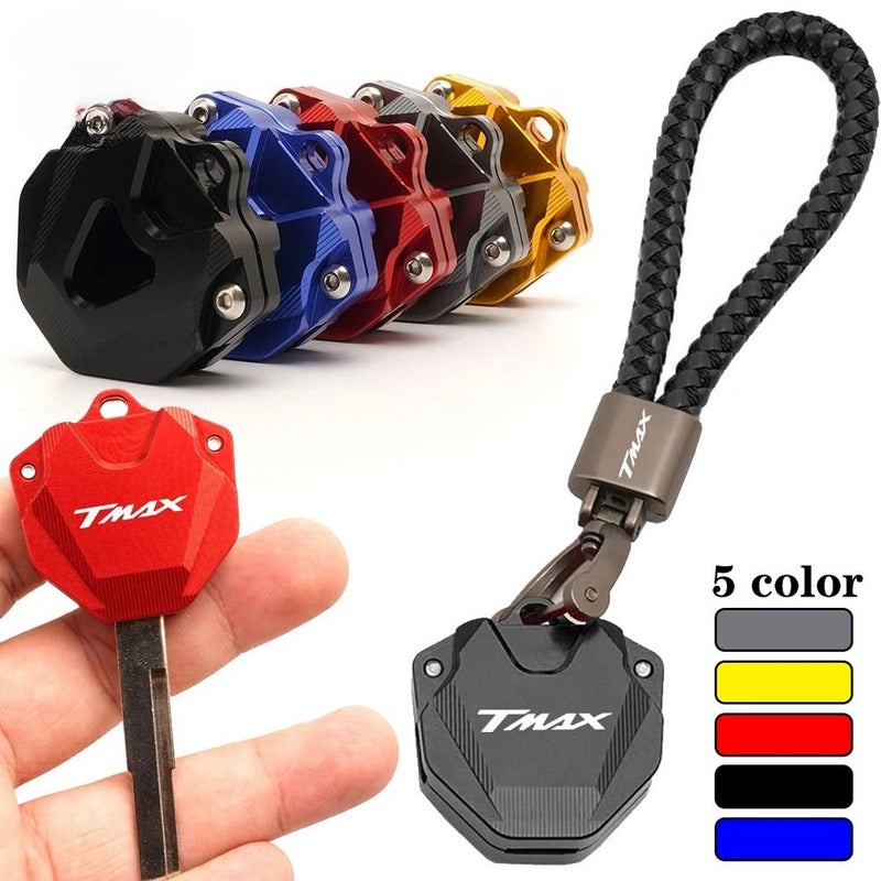لياهوما TMAX 500 530 560 TMAX500 TMAX530 TMAX560 T Max DX SX غطاء المفتاح الأحمر للدراجة النارية، غطاء حافظة المفاتيح، سلسلة مفاتيح، حامل المفاتيح - Image 1
