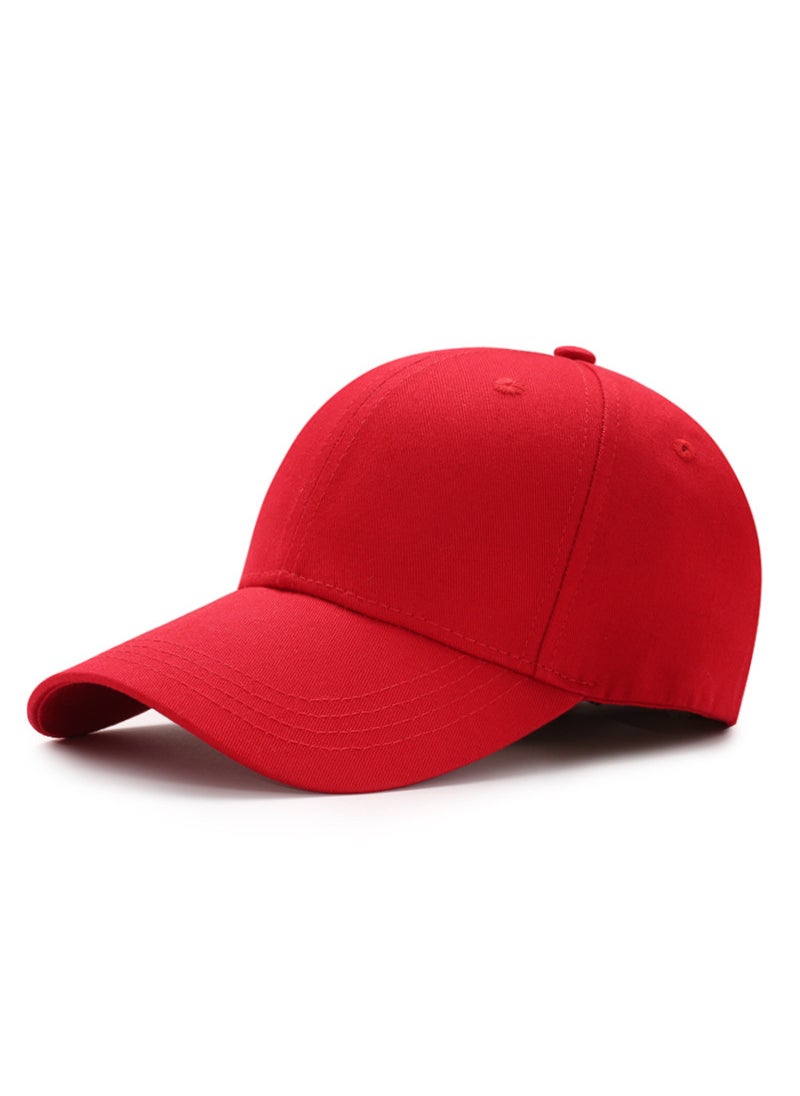 Generic - Custom Logo Baseball Caps Sun Protection Red Red - Image 1