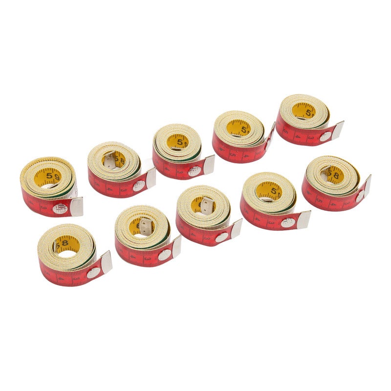 Soft Measuring Tape 10Pcs Double Sided 150Cm/60Inch Clear Scale - Lightweight Portable Flexible Ruler for Tailors Crafters Body Sewing Cutting Measurements - Image 2