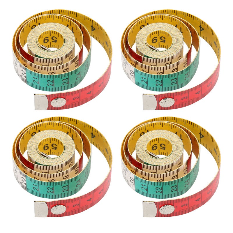 Soft Measuring Tape 10Pcs Double Sided 150Cm/60Inch Clear Scale - Lightweight Portable Flexible Ruler for Tailors Crafters Body Sewing Cutting Measurements - Image 4