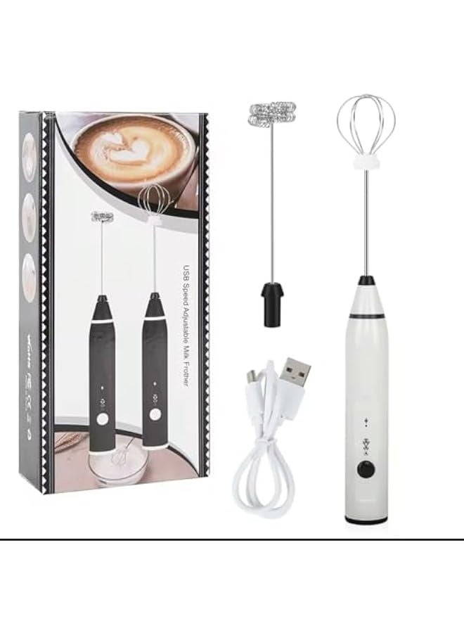Electric Coffee Shaker, Milk Frother, USB Rechargeable, Handheld Coffee Foam Maker with Whisk Head,  - Image 1