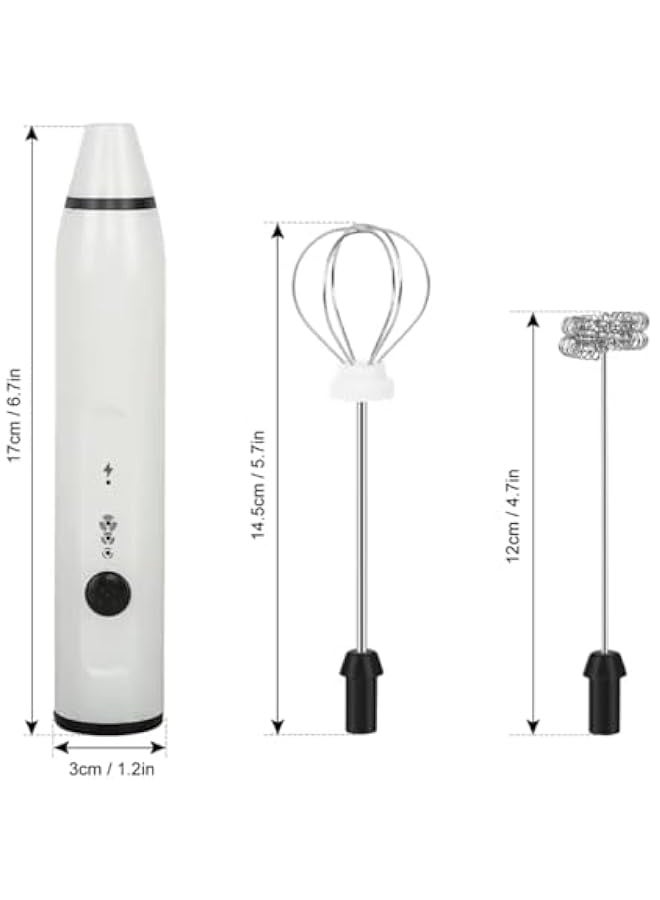 Electric Coffee Shaker, Milk Frother, USB Rechargeable, Handheld Coffee Foam Maker with Whisk Head,  - Image 2