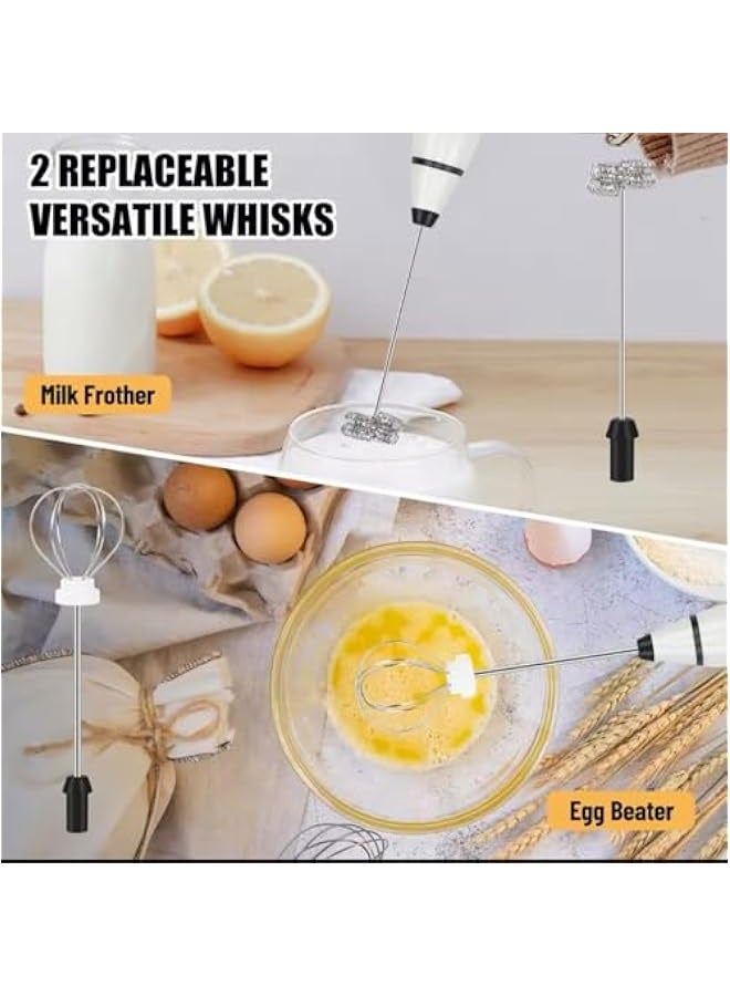 Electric Coffee Shaker, Milk Frother, USB Rechargeable, Handheld Coffee Foam Maker with Whisk Head,  - Image 4
