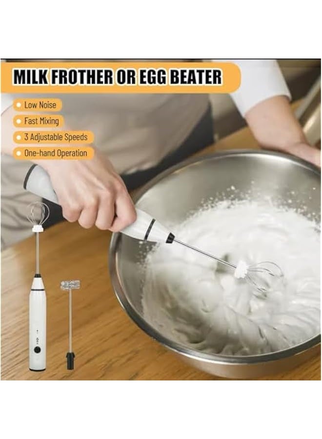 Electric Coffee Shaker, Milk Frother, USB Rechargeable, Handheld Coffee Foam Maker with Whisk Head,  - Image 5
