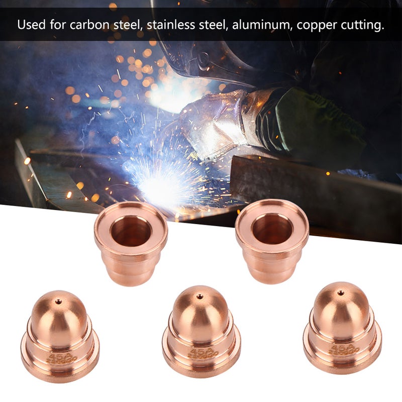 5pcs Plasma Cutter Nozzles Torch Tips Consumables 220930 for MAX65 Cutting Machine - Image 5