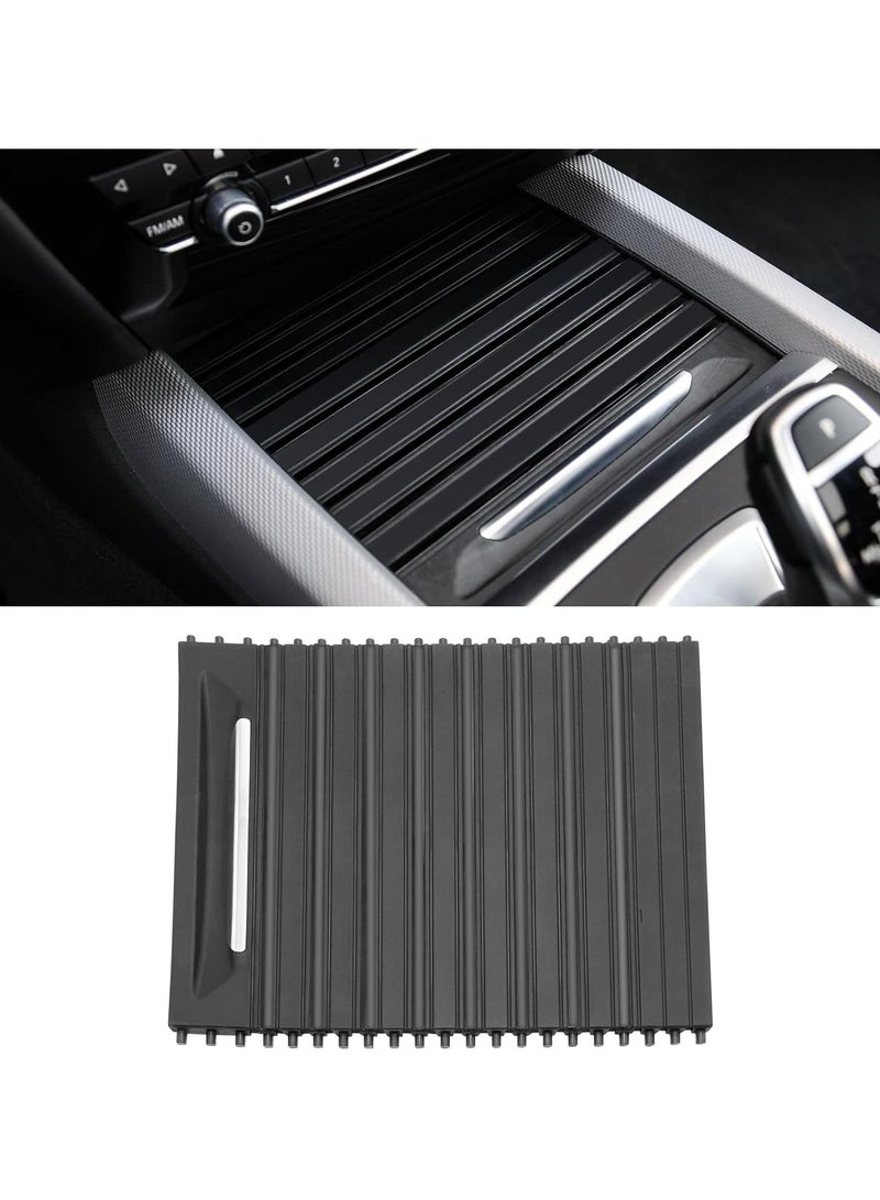 Generic Sliding Console Cover for BMW X5 F15/X6 F16 (2013 2014 2015 2016 2017 2018 2019) Accessories – Cup Holder Shutter  - Image 1