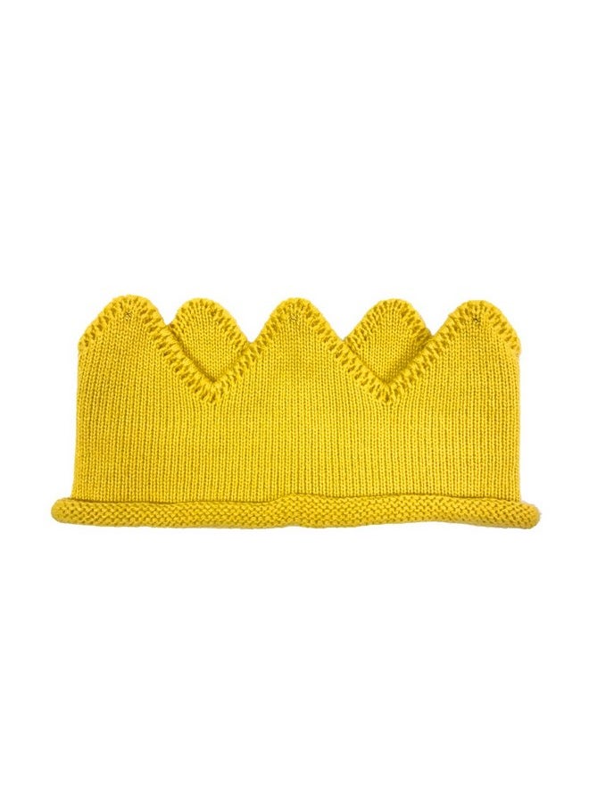 allydrew allydrew Cute Baby Birthday Party Crown Headband Hat, Yellow  - Image 2