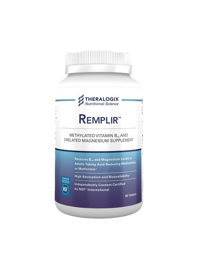 Theralogix Remplir Vitamin B12 And Magnesium Supplement ; Maximum Absorption Formula ; 90 Day Supply Made In The Usa And Nsf Certified  - Image 2