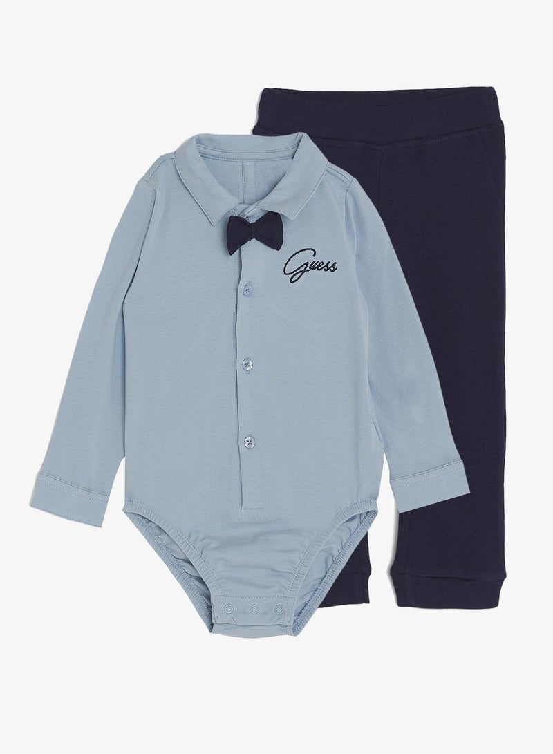 جس طقم بودي سوت وبنطلون بأكمام طويلة للرضع - Image 2