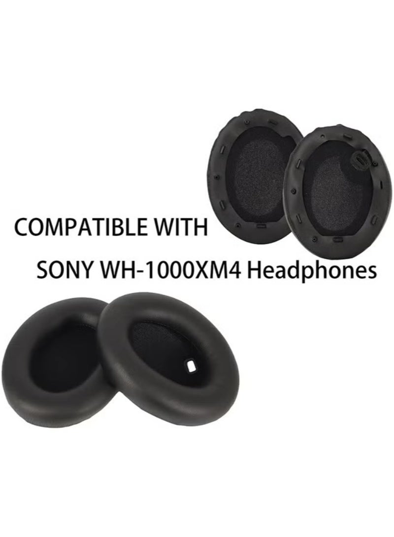 inston Headphone earpads earmuffs, suitable for Sony WH-1000XM4 replacement earpads cushions black - Image 3
