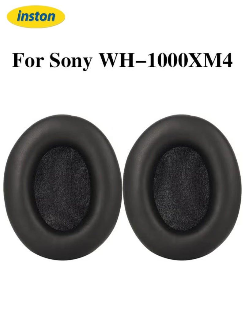inston Headphone earpads earmuffs, suitable for Sony WH-1000XM4 replacement earpads cushions black - Image 1