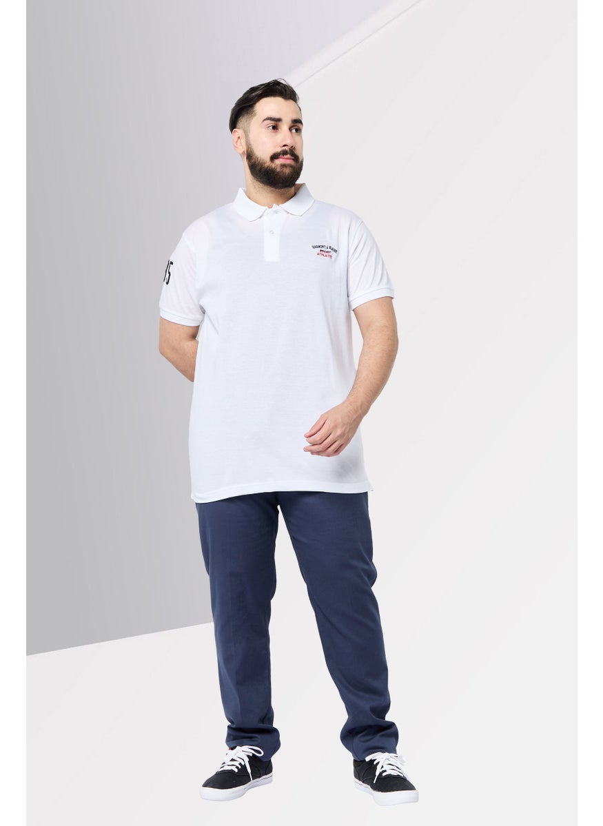 Harmont & Blaine - Men Narrow Fit Short Sleeves Outdoor Polo Shirt, White - Image 1