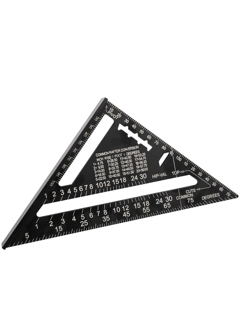 RATSAW - Carpenter's Square Protractor Metric Triangle Ruler 180 mm 7 Inch Square High Precision Measuring Tool for Carpenters - Image 1