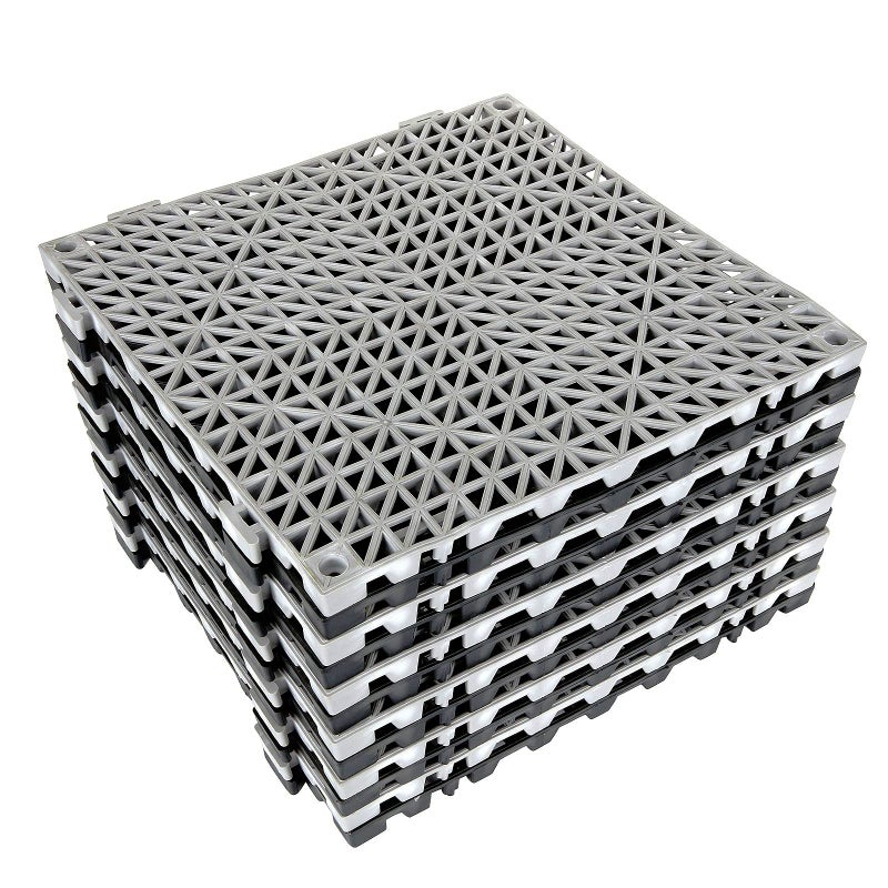 EOEXN 12 Pack 12 x 12 Interlocking Shower Cushion Mat NonSlip Rubber Floor Tiles DIY Size NonSlip Shower Bath Tile Splicing Waterproof Drainage Mat for Drain Pool Deck Patio Yard 