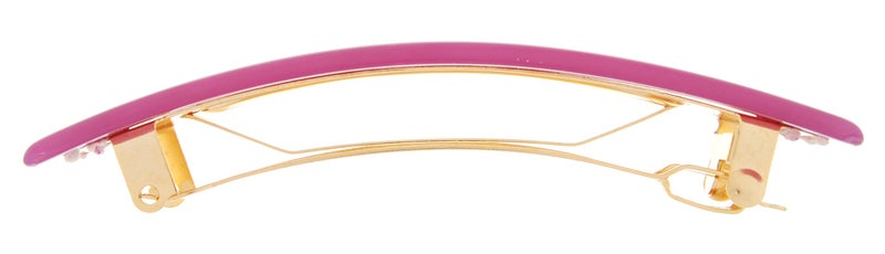 France Luxe Classic Rectangle Barrette - Nacro Azalea - Image 2