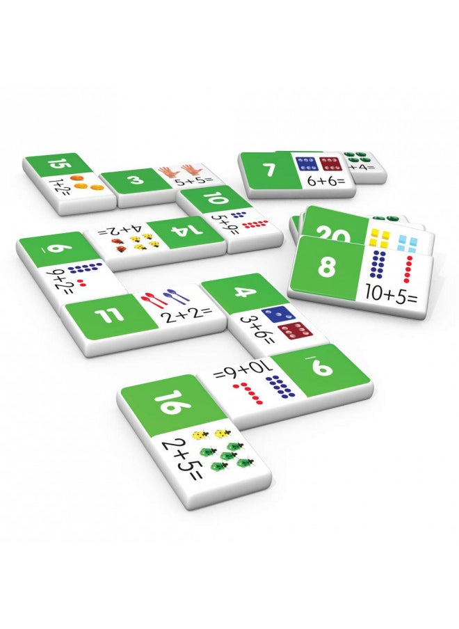 Junior Learning Junior Learning JL481 Addition Dominoes, Multi 7.8 H x 4.7 L x 1.5 W,White  - Image 5