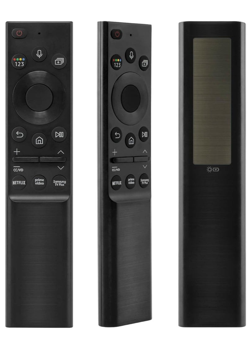 Generic - Solar Charging BN59-01357 Voice Remote Control for Samsung Smart TVs – Compatible with 2021 Neo LED Smart 4K Ultra HD TV, RMCSPA1EP1, with 3 Shortcut Buttons - Image 1