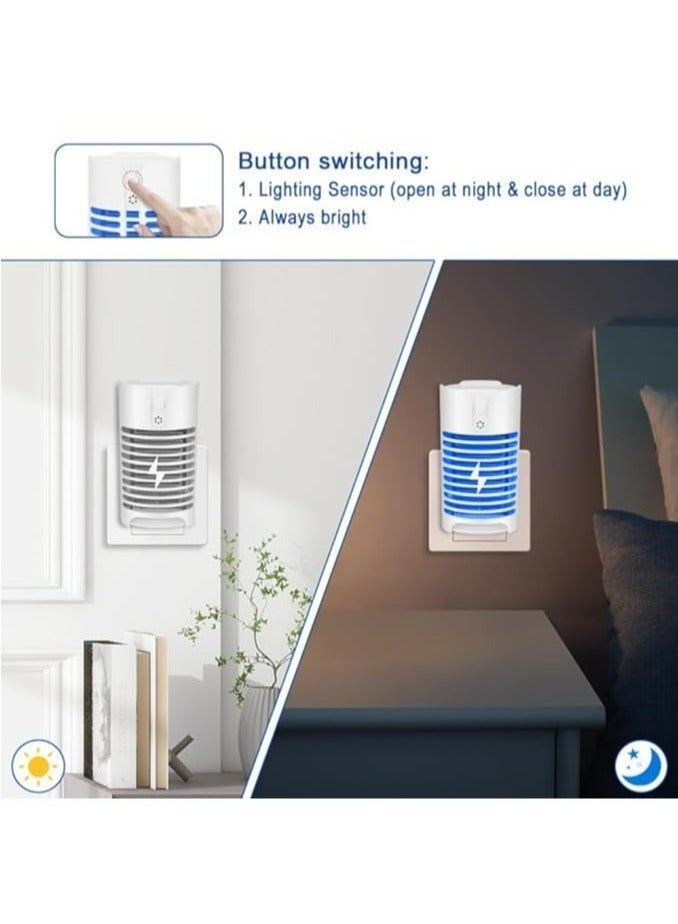 ANYOUI Mosquito Killer Lamp, Indoor Plug-in Mosquito Repellent Lamp, UV Ultraviolet LED Mosquito Attracting and Killing Lamp, Plug and Use, Essential for Bedrooms, Living Rooms, and Offices (White) - Image 3